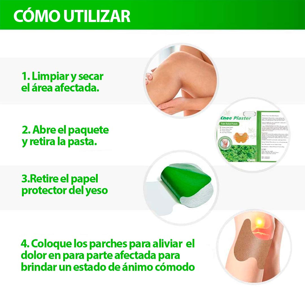 Parches para alivio rodilla