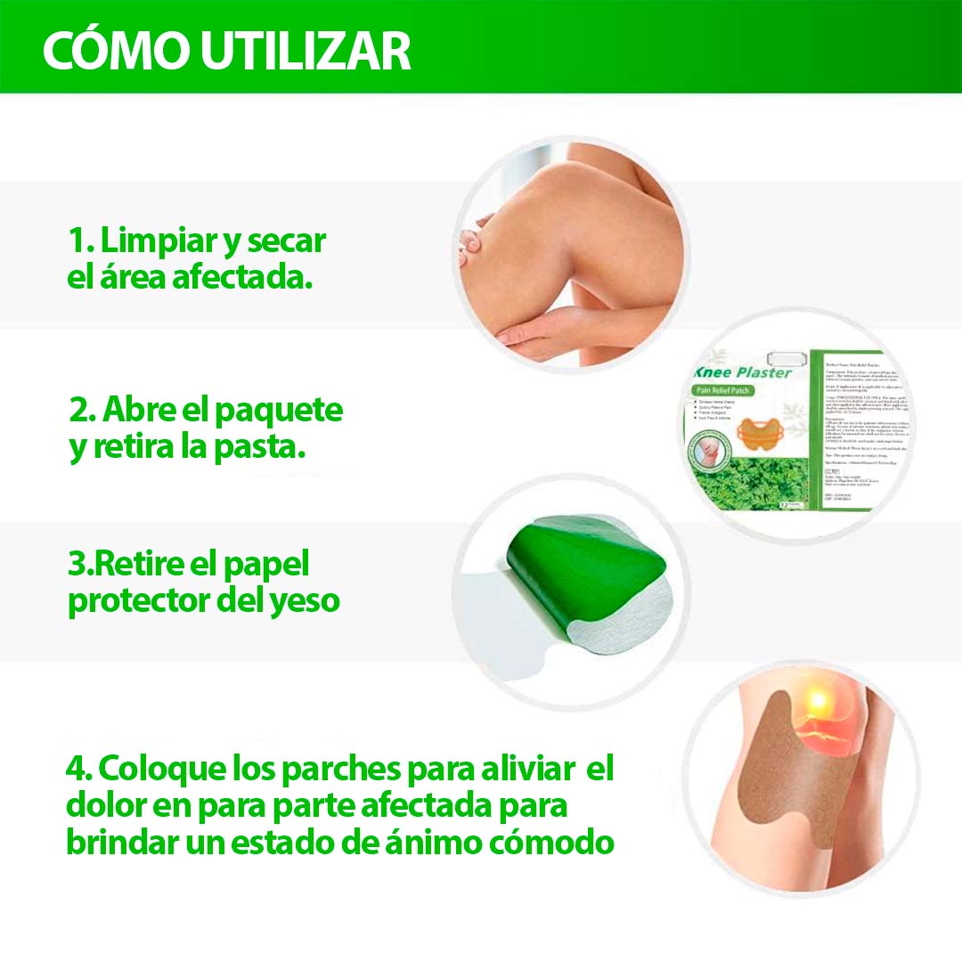 Parches para alivio rodilla