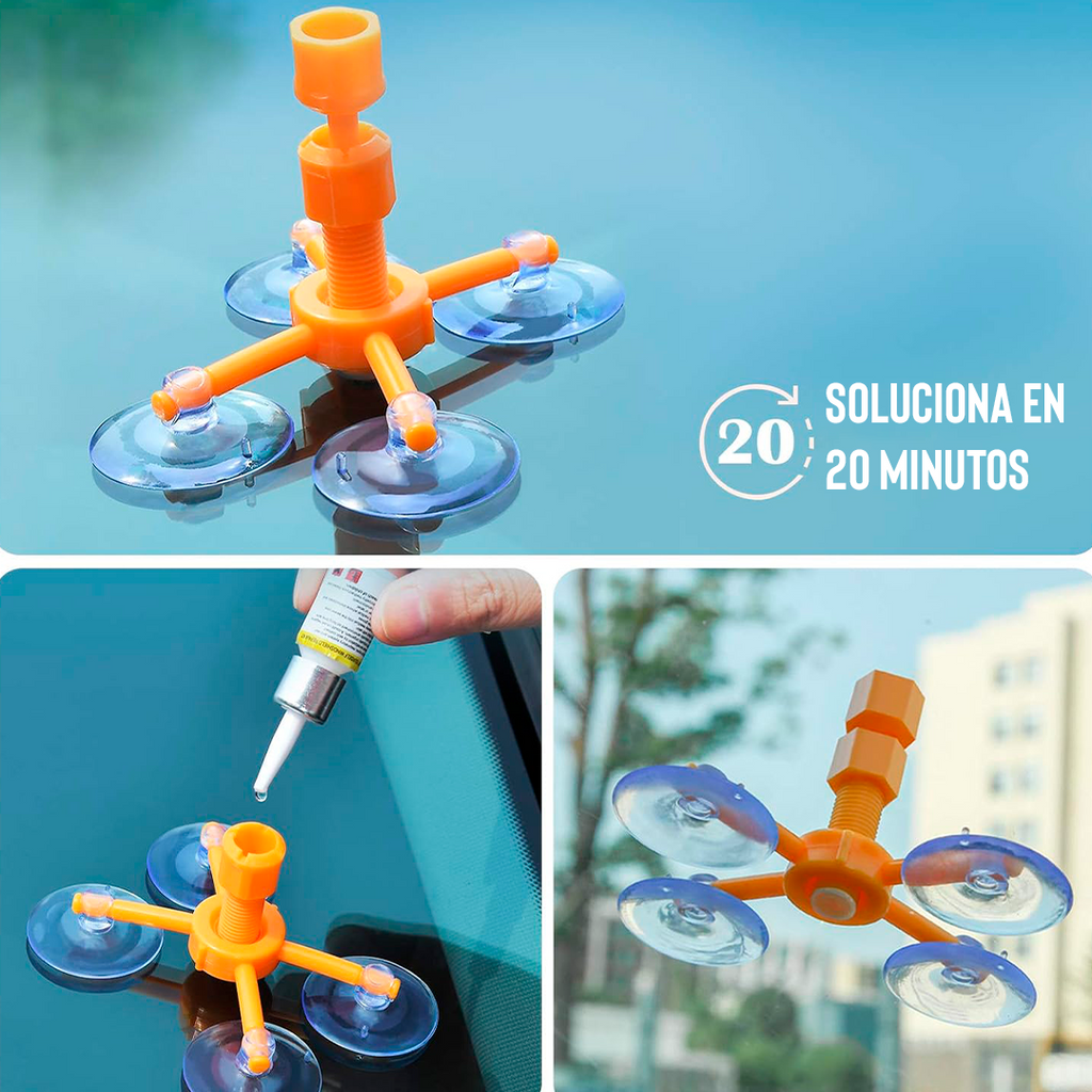 Kit reparador de vidrio
